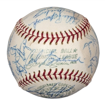 1968 Boston Red Sox Team Signed OAL Cronin Baseball With 29 Signatures Including Yastrzemski, Petrocelli & Dick Williams (PSA/DNA)